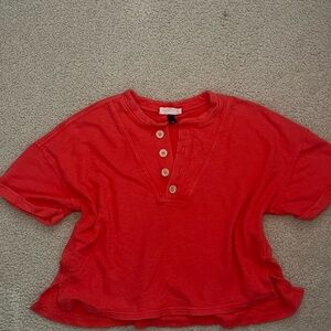 Universal Thread Coral Button-Up Top